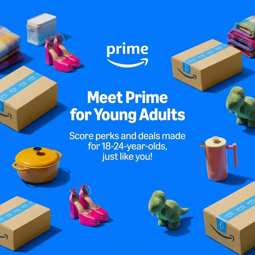 Amazon Prime for Young Adults & Students: 6 Months Free & 50% Off