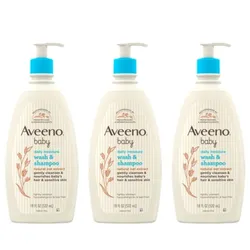 Aveeno Baby תסבון גוף ושמפו עדין, 3