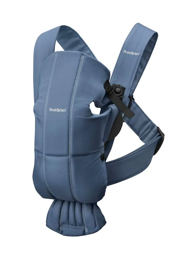 BabyBjörn Baby Carrier Mini, Vintage Indigo, Newborn Carrier