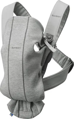 BabyBjörn Baby Carrier Mini, Light Gray, 3D Jersey