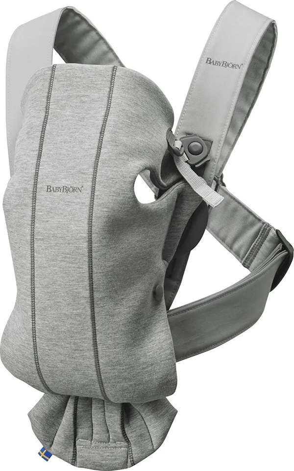BabyBjörn Baby Carrier Mini, Light Gray, 3D Jersey