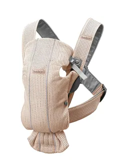 BabyBjörn Baby Carrier Mini, 3D Mesh, Pearly Pink Newborn Carrier