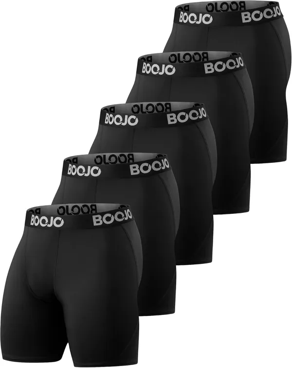 BOOJO Athletic Compression Shorts, 5 יחידות