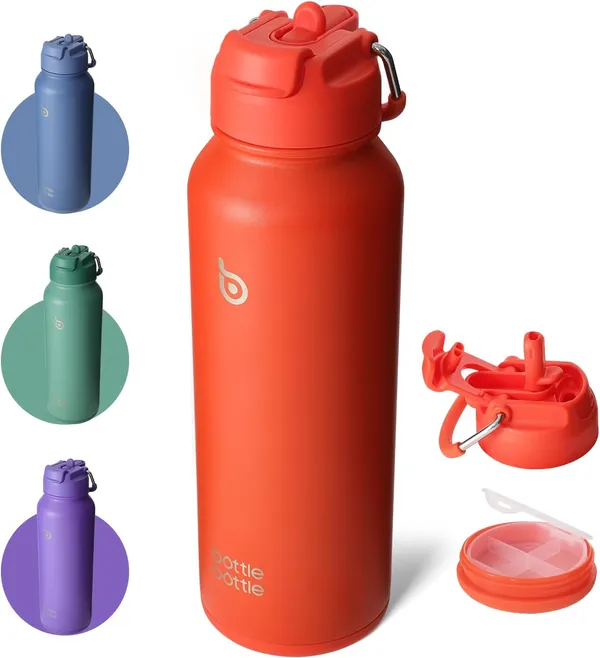 BOTTLE BOTTLE 40 oz спортивная бутылка для воды, изолированная из нержавеющей стали
