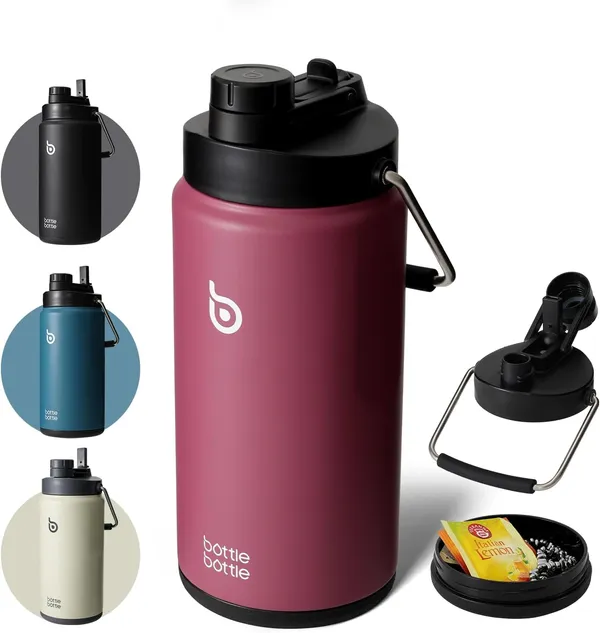 BOTTLE BOTTLE Изолированная бутылка для воды, 64 унции