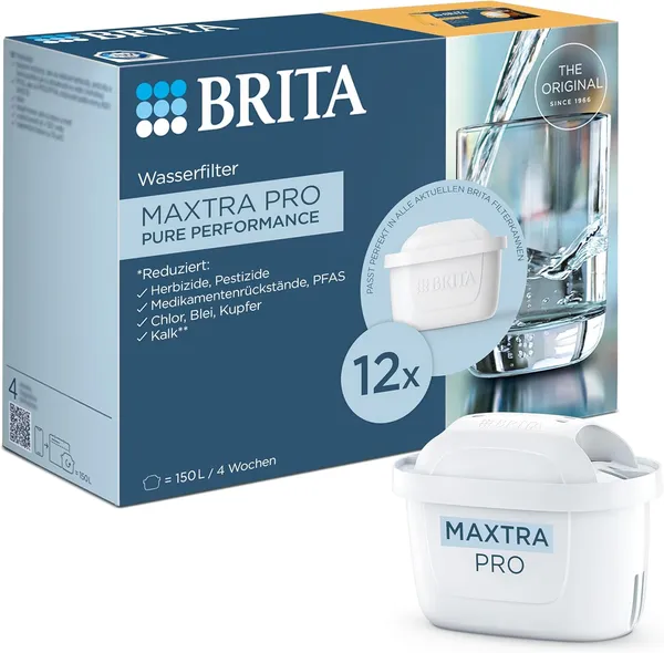 BRITA Maxtra Pro Water Filter Cartridge, 12