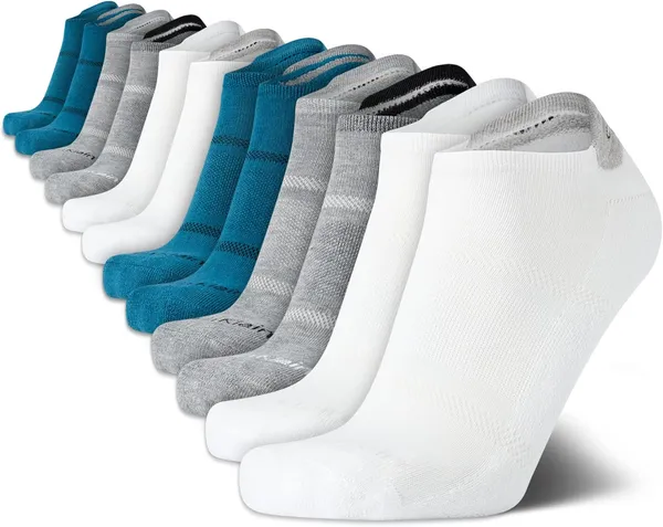 Calvin Klein Cushion Tab No Show Socks, 12