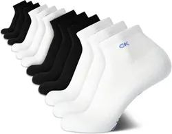 Calvin Klein Quarter Cut Quarter Socks, 12