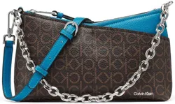 Calvin Klein Zoe תיק קרוסבודי עם רוכסן עליון ושרשרת