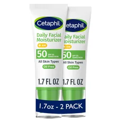 Cetaphil Daily Facial Moisturizer SPF 50, Pack of 2