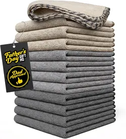 Chemical Guys General Purpose Towels (Multi) מגבות מיקרופייבר, 12