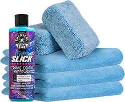 Chemical Guys HOL229 ערכת ציפוי קרמי אולטימטיבית, HydroSlick HyperWax SiO2 Gel, 6 פריטים
