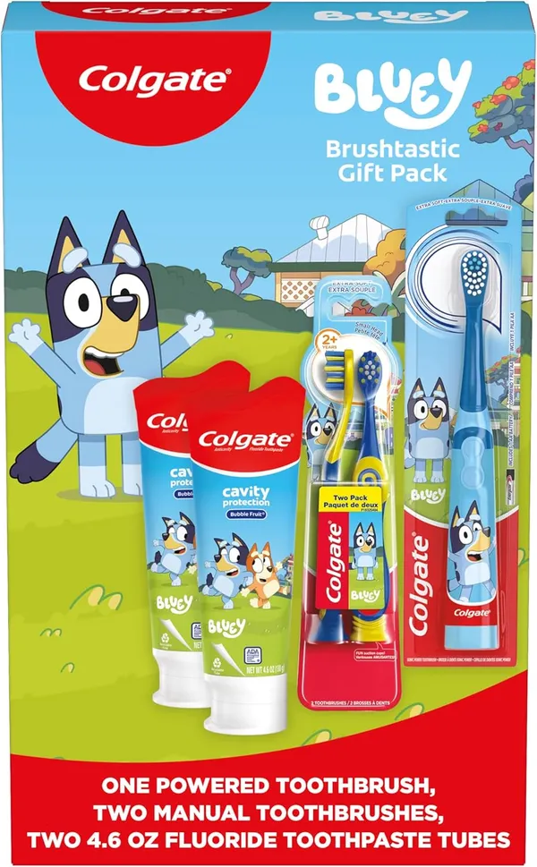 Colgate Bluey Toothbrush and Toothpaste Gift Set