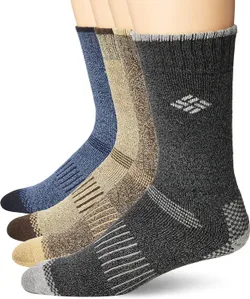 Columbia Moisture Control Cush Crew Socks, 4 Pair