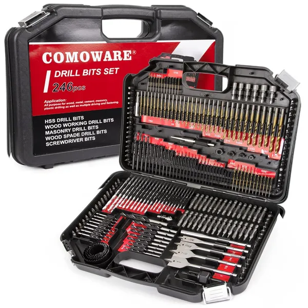COMOWARE CN-Drill Bits-246P סט מקדחים, 246