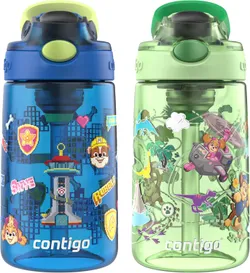 בקבוק מים Contigo Aubrey Paw Patrol עמיד בפני דליפות, 2-Pack