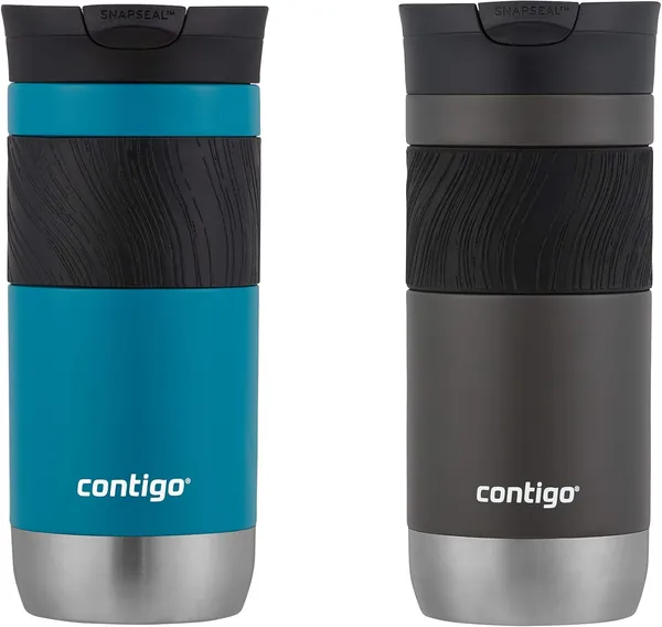 Contigo Byron 2.0 Stainless Steel Travel Mug, 2 Pack