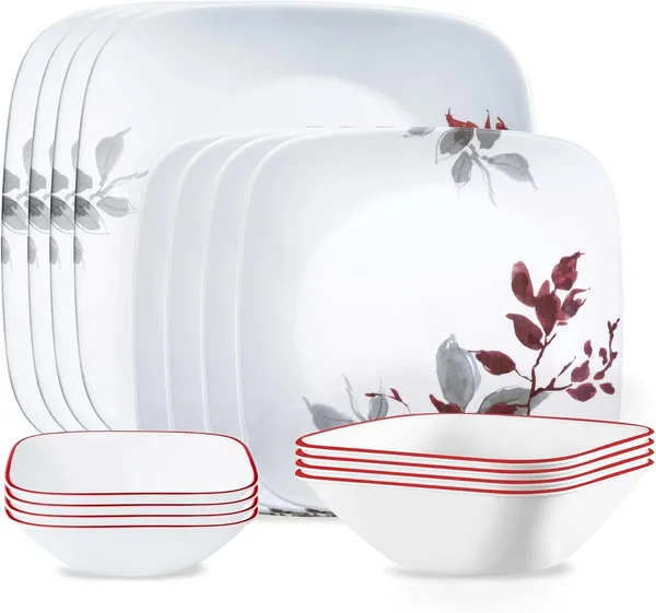 סט כלי אוכל Corelle Kyoto Leaves, 16