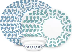 Corelle Vitrelle סט כלי אוכל מזכוכית, 12 חלקים