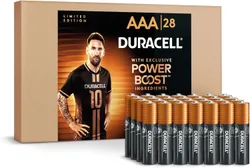 Duracell x Messi Limited Edition Coppertop AAA Alkaline Batteries, 28 Count