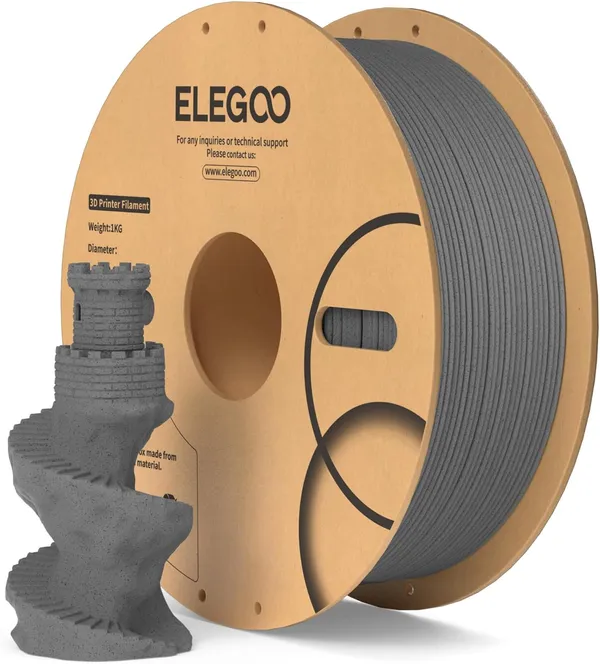 ELEGOO PLA Filament 1.75mm Marble Cement Gray нить для 3D-принтера