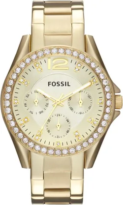 Fossil ES3203 שעון קוורץ רב תכליתי מפלדת אל חלד