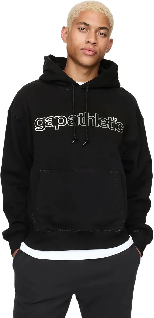 GAP мужской флисовый худи с логотипом V2
