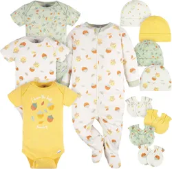 Gerber Unisex Baby Layette סט מתנה לתינוקות, 12 חלקים