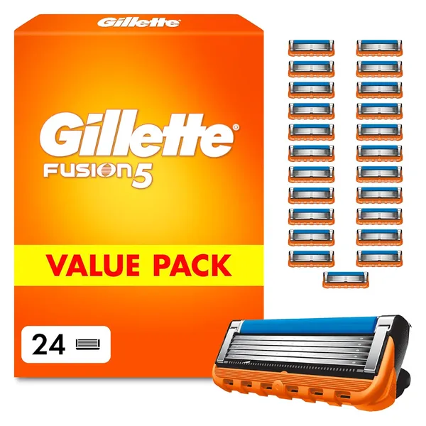 Gillette Fusion 5 להבי גילוח, 24