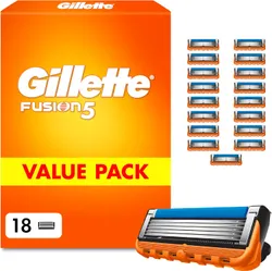 Gillette Fusion 5 Razor Blades, 18