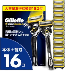 Gillette Pro Shield Razor and Replacement Blades, 16