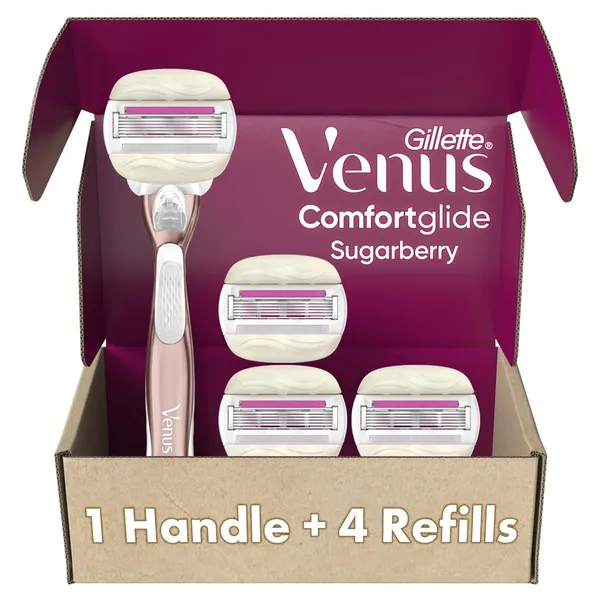 Gillette Venus ComfortGlide plus Olay Sugarberry Women's Razor, 5