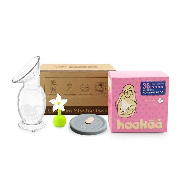 Haakaa New Mum Starter Pack ערכת האכלה בחלב אם