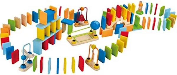 ערכת דומינו מעץ Hape Dynamo