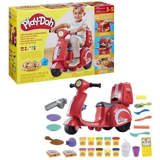 Hasbro Play-Doh קטנוע למשלוחי פיצה