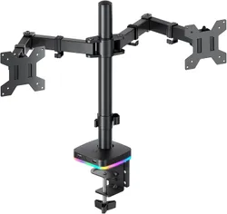 H&C Dual RGB מעמד שולחן למסך כפול