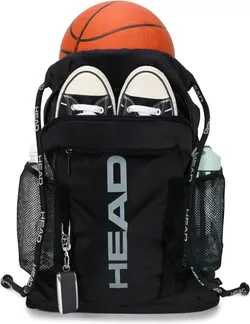 HEAD תיק ספורט עמיד למים, תיק גב שרוך