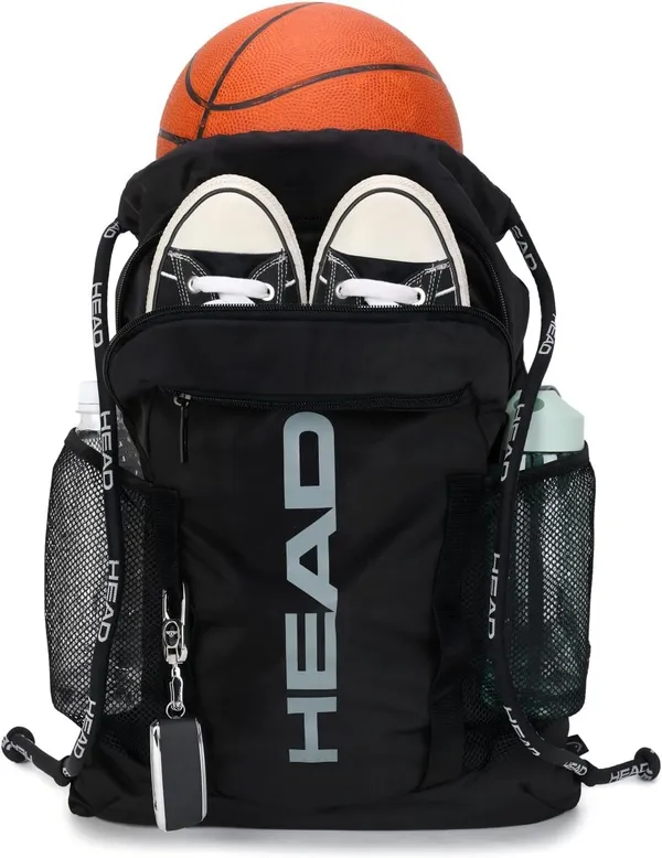 HEAD תיק ספורט עמיד למים, תיק גב שרוך