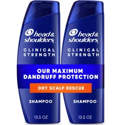 שמפו אנטי-קשקשים Head & Shoulders, שמפו מציל קרקפת יבשה בעוצמה קלינית, מארז כפול