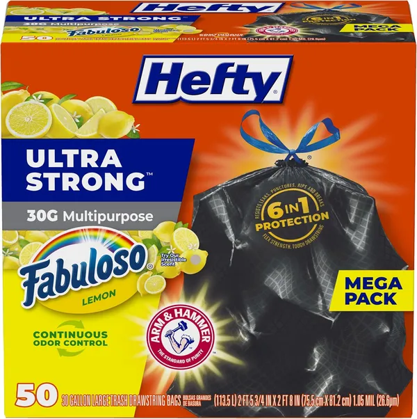 Hefty Ultra Strong שקיות אשפה, 50
