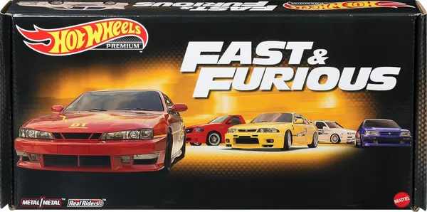 Hot Wheels Premium Fast and Furious Premium Bundle Die-Cast Toy Cars, 5