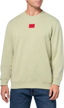 HUGO Regular Fit Square Logo סווטשירט ג'רסי