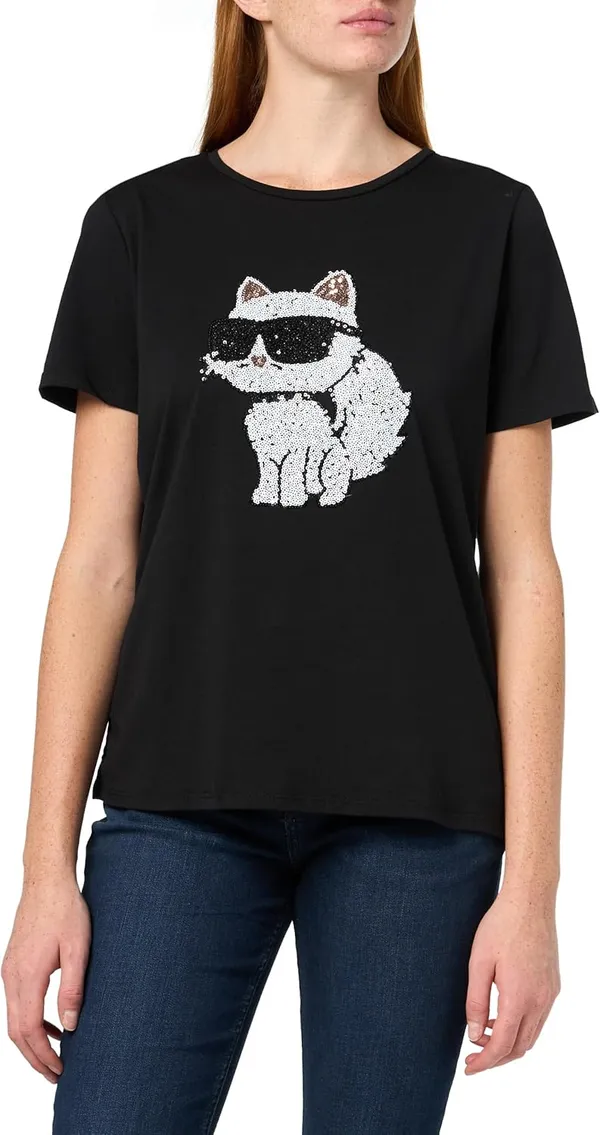 KARL LAGERFELD Paris Women's Sportswear Logo T-Shirt