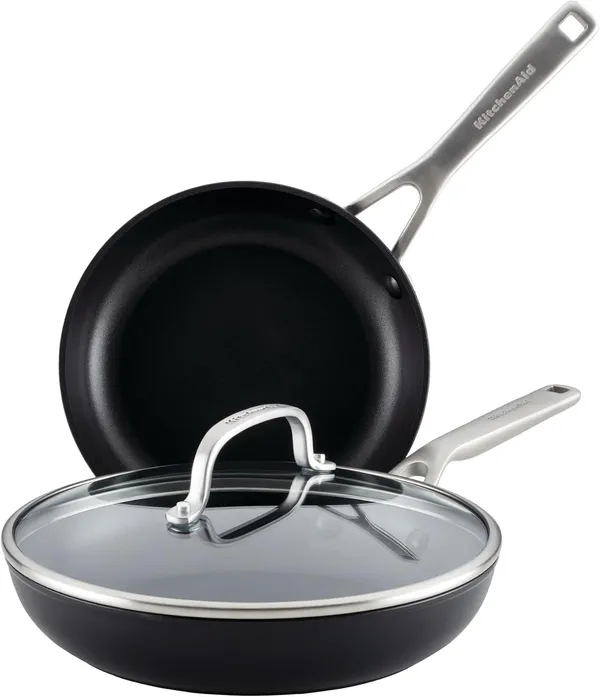 KitchenAid Hard Anodized Induction Набор сковород, 3 предмета