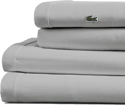 Lacoste 100% Cotton Percale 4-Piece Sheet Set