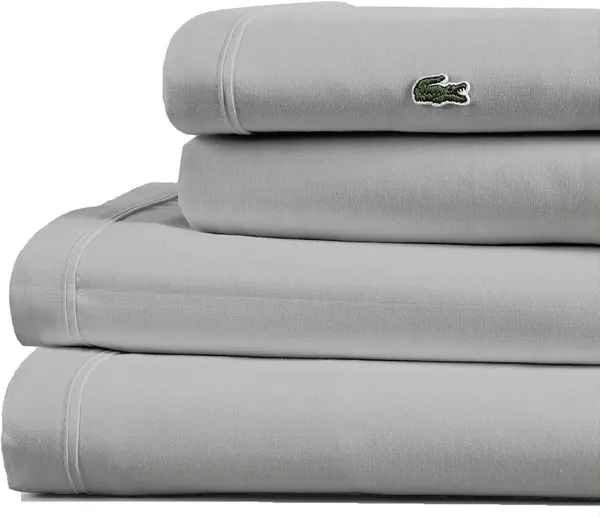 סט סדינים 4 חלקים Lacoste 100% כותנה פרקל