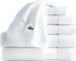Lacoste Sport Stripe Towel Set, 6