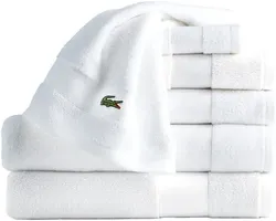 Lacoste Sport Stripe 6-Piece Luxury Cotton Towel Set