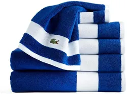 Lacoste Sport Stripe 6-Piece Luxury Cotton Towel Set