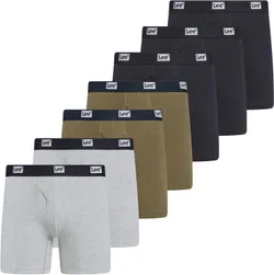 Lee Mens Underwear 7 Pack Mens Boxer Briefs, 7